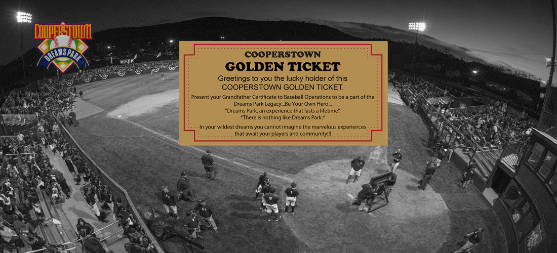 Cooperstown Golden Ticket photo of Little Majors Stadium at Cooperstown Dreams Park